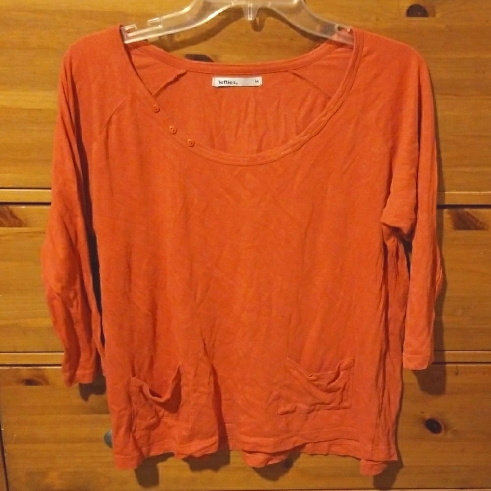 Lefties orange shirt